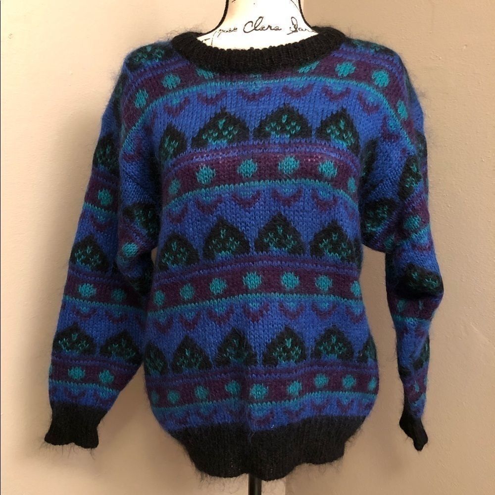Gallagher Mohair Vintage Grandma Sweater.
